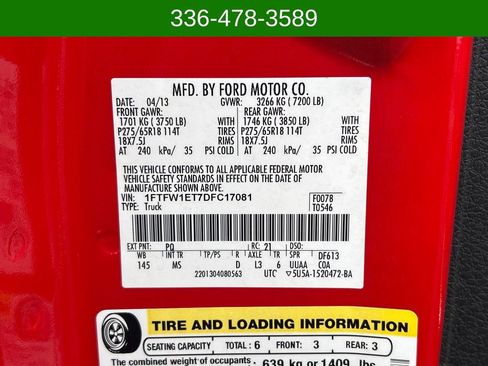 Used 2013 Ford F150 XLT w/ XLT Chrome Pkg image 25