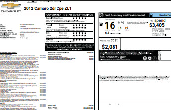 Certified 2012 Chevrolet Camaro ZL1 RWD image 4
