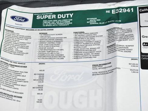 Used 2024 Ford F250 Limited image 84