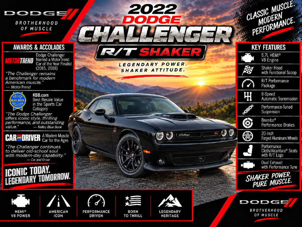 Used 2022 Dodge Challenger R/T w/ Shaker Package RWD image 2