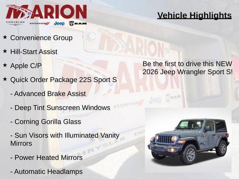 New 2026 Jeep Wrangler Sport AWD/4WD image 5