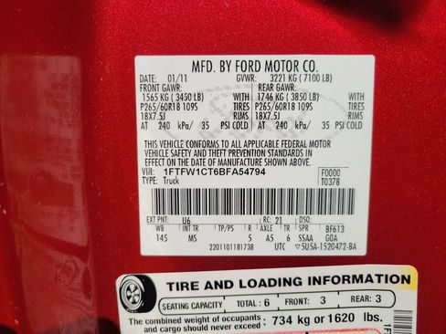 Used 2011 Ford F150 XLT w/ XLT Chrome Pkg RWD image 40