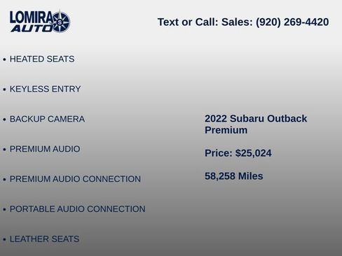 Used 2022 Subaru Outback Premium AWD/4WD image 6