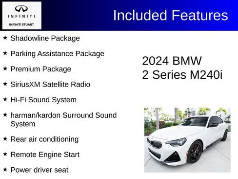 Used 2024 BMW M240i Coupe w/ Premium Package RWD image 3