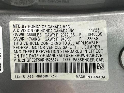 Used 2024 Honda Civic Sport image 18