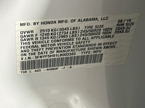 Used 2020 Honda Pilot Touring image 12