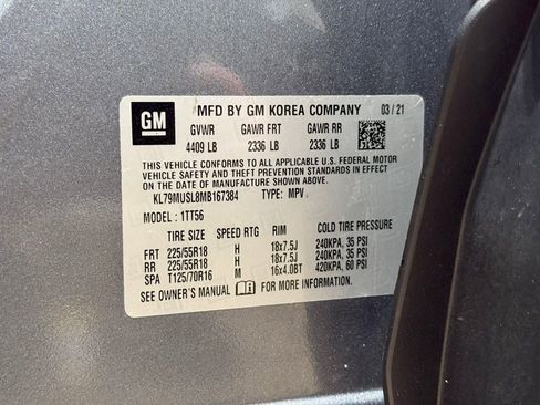 Used 2021 Chevrolet TrailBlazer RS w/ Technology Package image 29