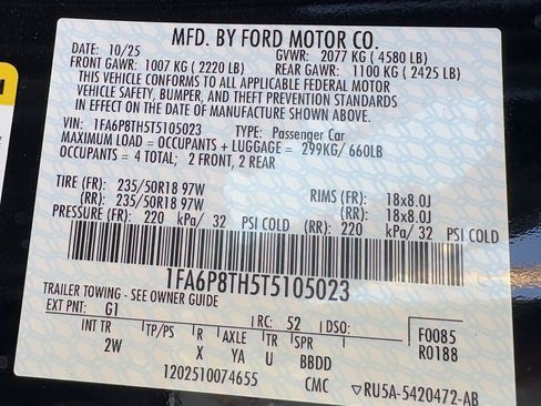 New 2026 Ford Mustang Coupe image 52