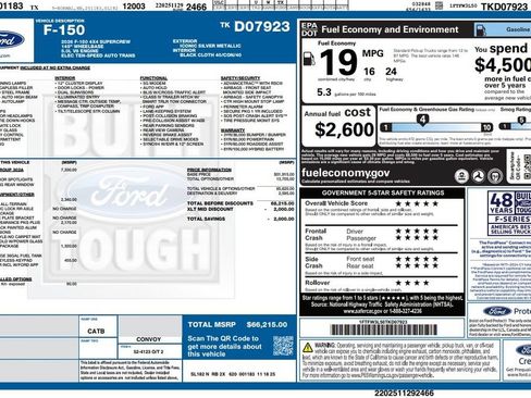 Used 2026 Ford F150 XLT w/ Equipment Group 302A MID AWD/4WD image 4
