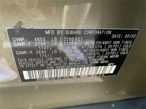 Certified 2023 Subaru Outback Premium image 25