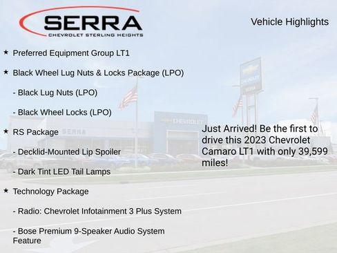 Used 2023 Chevrolet Camaro LT w/ RS Package image 3