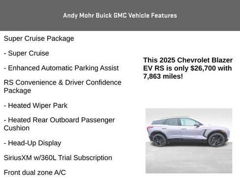 Used 2025 Chevrolet Blazer EV RS w/ Super Cruise Package image 8