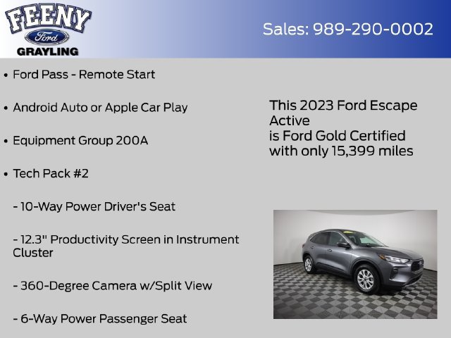 Certified 2023 Ford Escape Active w/ Tech Pack #2 AWD/4WD image 8