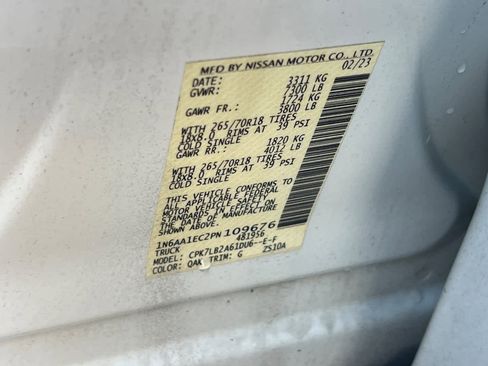 Certified 2023 Nissan Titan SV image 35