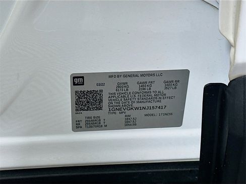 Used 2022 Chevrolet Traverse LT w/ LPO, Floor Liner Package image 36