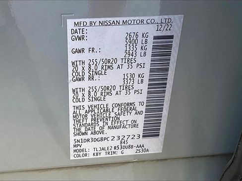 Certified 2023 Nissan Pathfinder Platinum w/ Lighting Package (N93) image 33