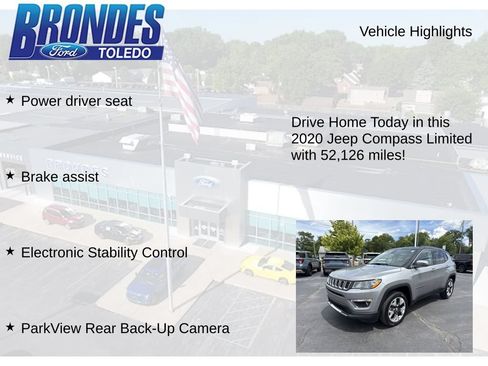 Used 2020 Jeep Compass Limited AWD/4WD image 11