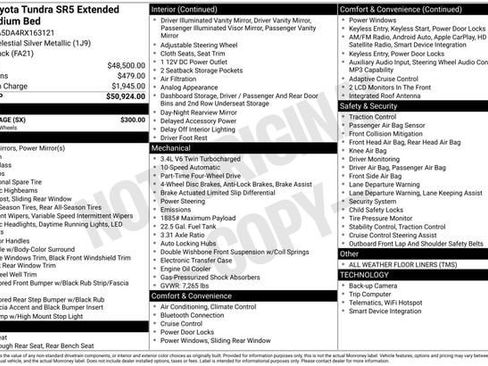 Used 2024 Toyota Tundra SR5 w/ SX Package AWD/4WD image 30