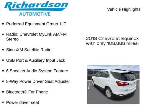 Used 2018 Chevrolet Equinox LT FWD image 10