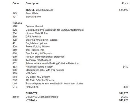 Used 2026 Mercedes-Benz GLA 250 image 31