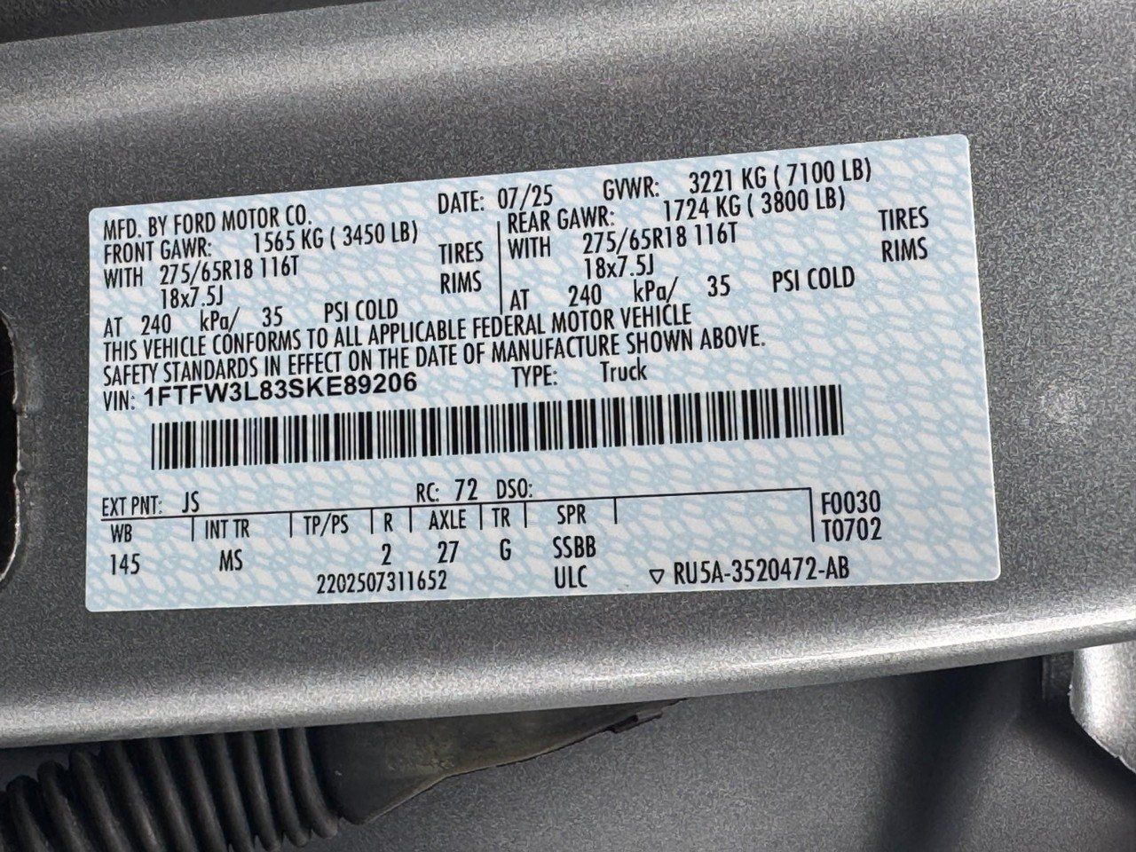Used 2025 Ford F150 XLT w/ Equipment Group 301A Standard AWD/4WD image 24
