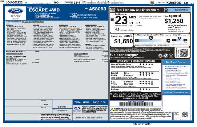 Used 2019 Ford Escape Titanium AWD/4WD image 11