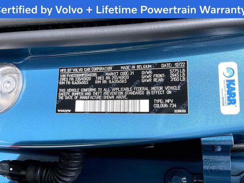 Certified 2023 Volvo C40 P8 Recharge Ultimate w/ Protection Package Premier AWD/4WD image 47