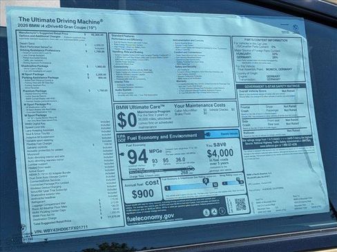 New 2026 BMW i4 xDrive40i w/ M Sport Package AWD/4WD image 20