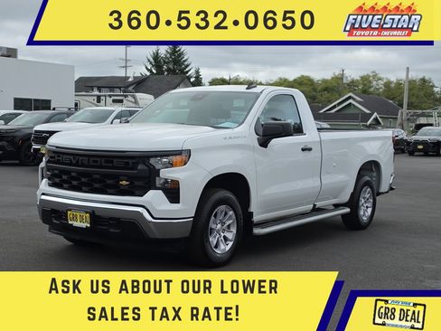 Certified 2025 Chevrolet Silverado 1500 W/T RWD image 1