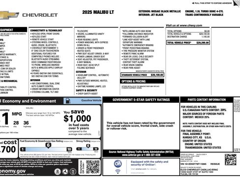 Used 2025 Chevrolet Malibu LT image 5