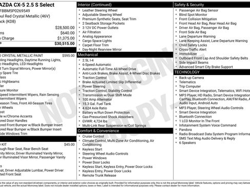 Certified 2023 MAZDA CX-5 AWD 2.5 S w/ Select Package image 28