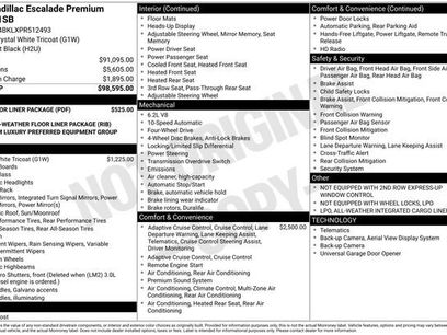 Used 2023 Cadillac Escalade Premium Luxury w/ LPO, Floor Liner Package