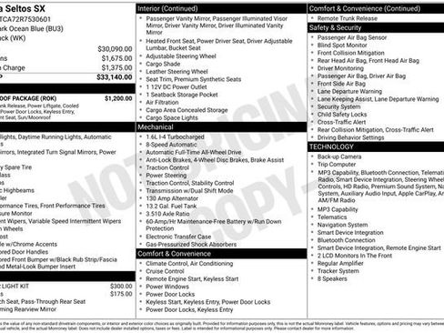 Used 2024 Kia Seltos SX w/ SX Sunroof Package AWD/4WD image 10