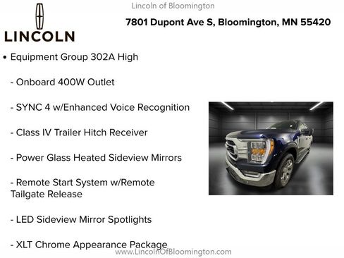 Used 2023 Ford F150 XLT w/ Equipment Group 302A High image 5