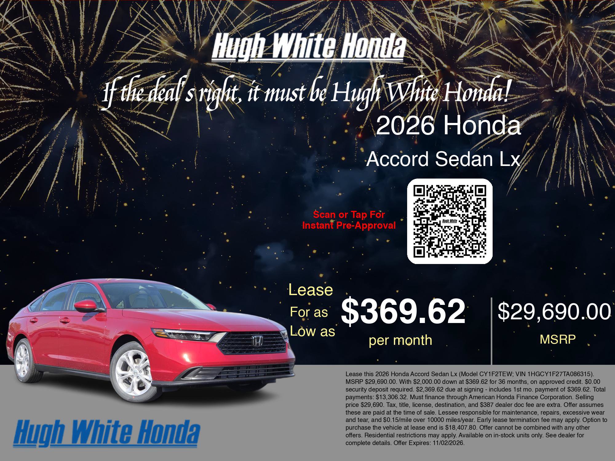 New 2026 Honda Accord LX image 5