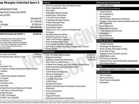 Used 2022 Jeep Wrangler Unlimited Sport image 9