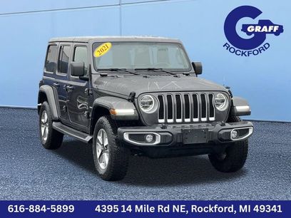 Used 2021 Jeep Wrangler Unlimited Sahara w/ Uconnect 4C Nav & Sound Group