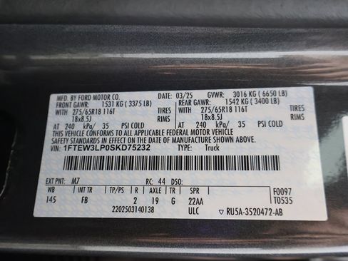 Used 2025 Ford F150 XLT w/ Equipment Group 301A Standard AWD/4WD image 49