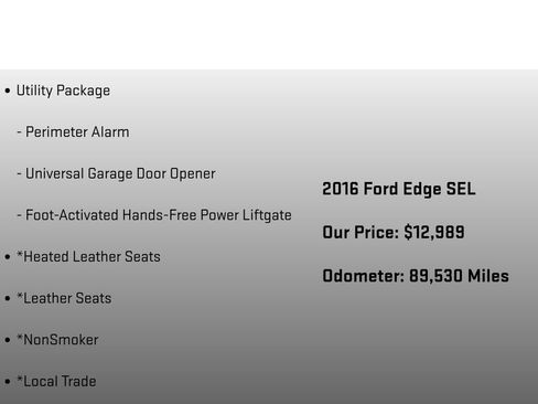 Used 2016 Ford Edge SEL w/ Equipment Group 201A image 18