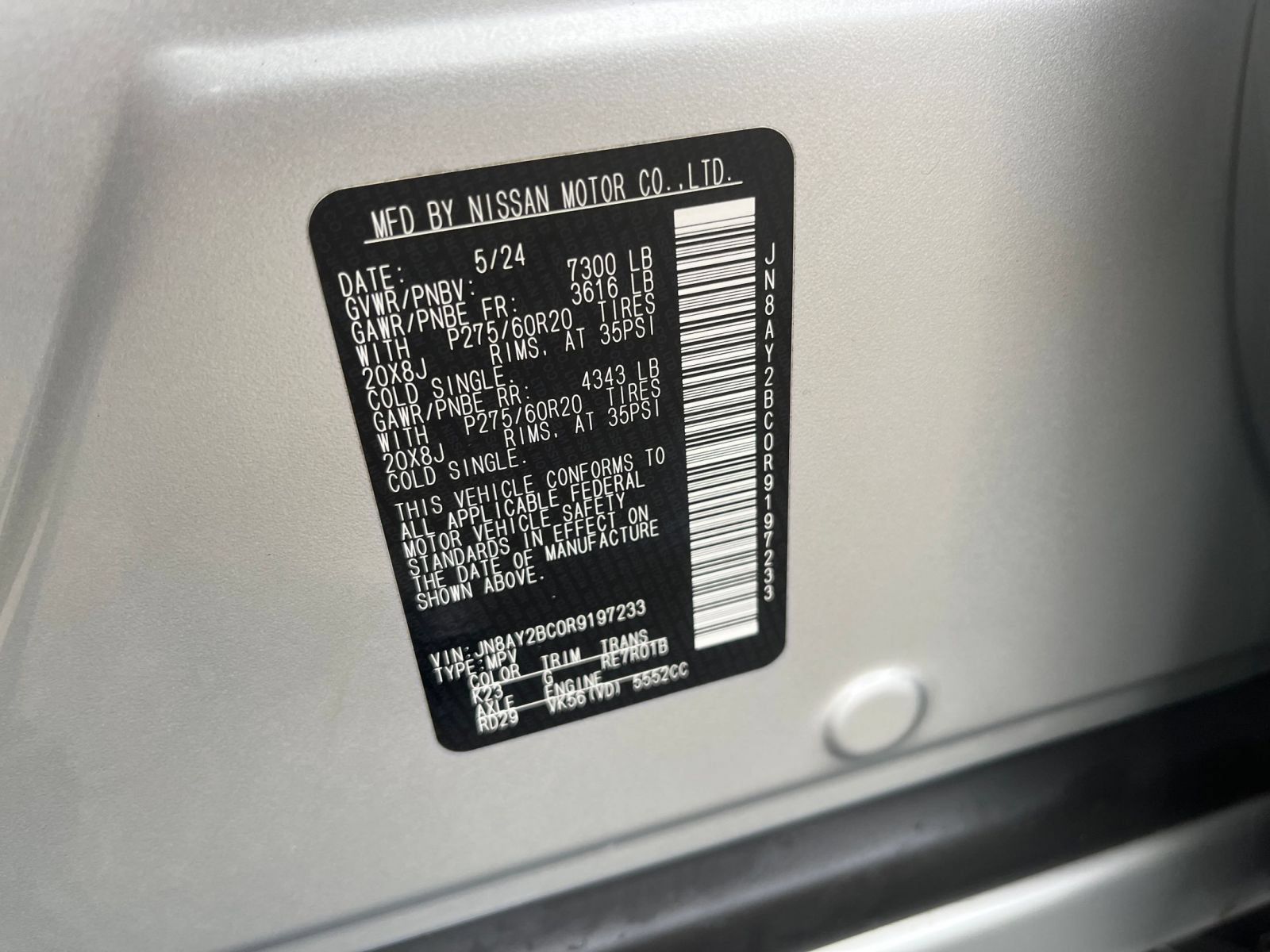 Used 2024 Nissan Armada SL RWD image 22