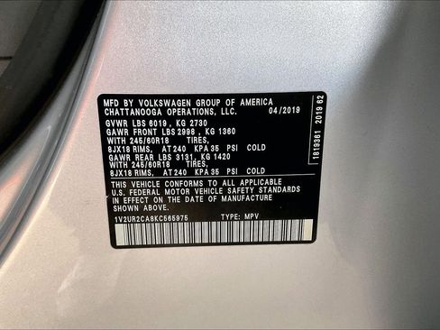 Used 2019 Volkswagen Atlas SE AWD/4WD image 18