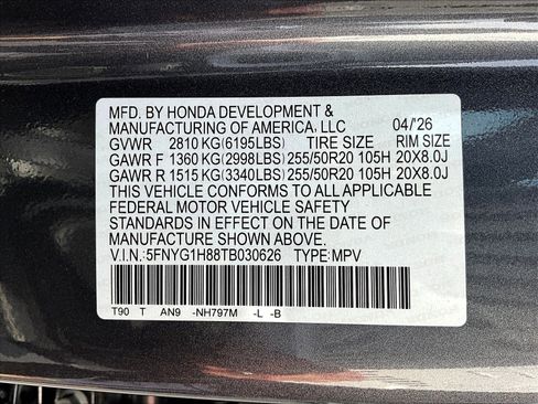 New 2026 Honda Pilot Elite image 22