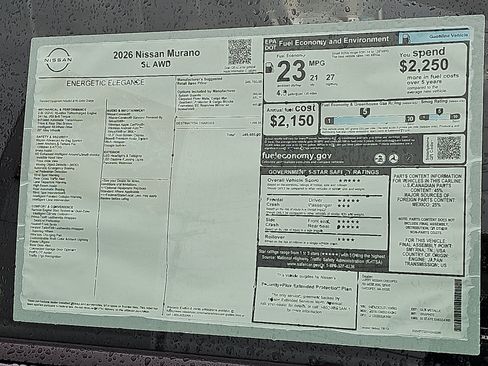 New 2026 Nissan Murano SL image 20