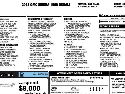 Used 2023 GMC Sierra 1500 Denali w/ Technology Package AWD/4WD image 2