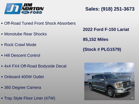 Used 2022 Ford F150 Lariat w/ Equipment Group 501A Mid AWD/4WD image 31