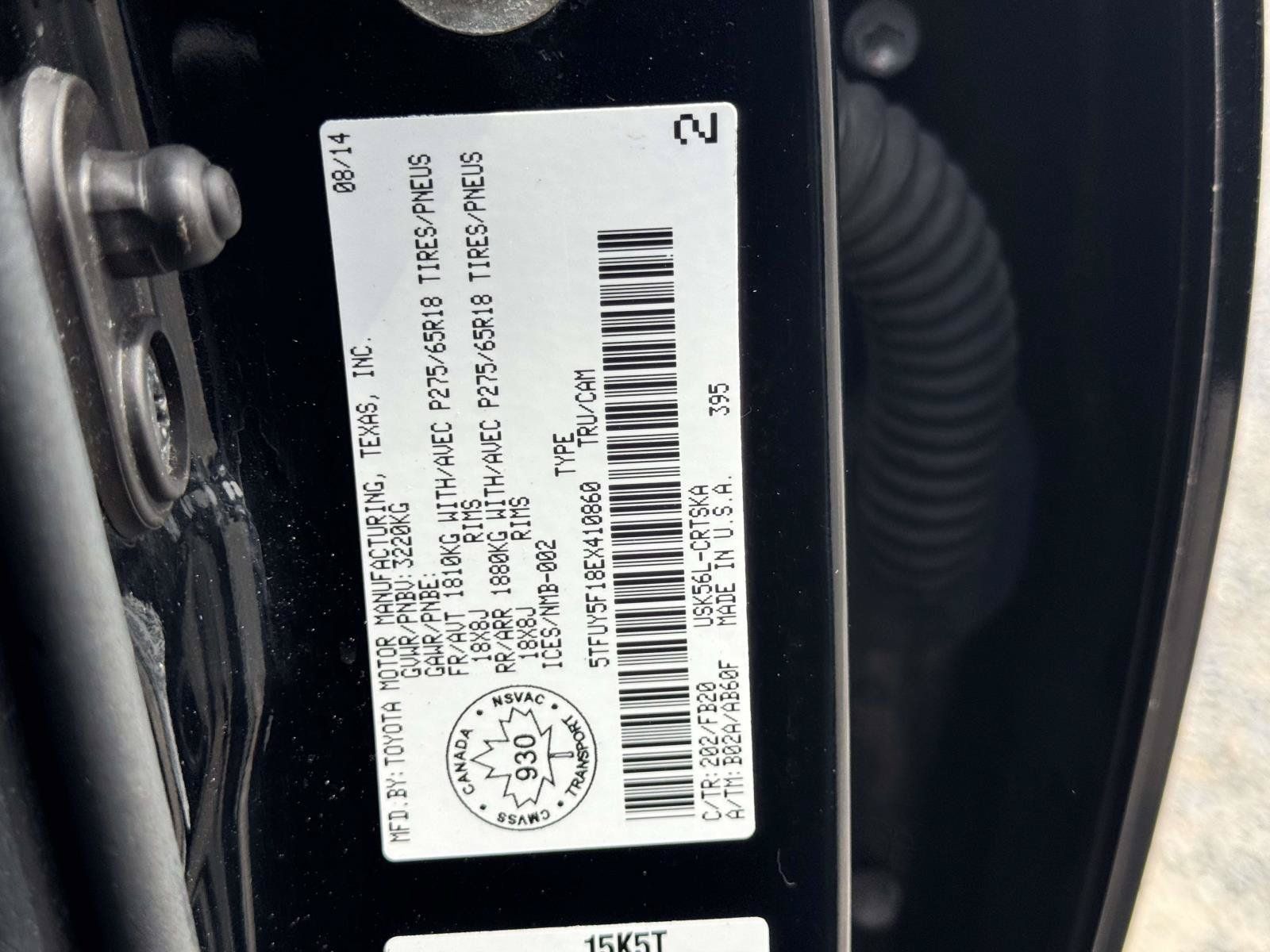 Used 2014 Toyota Tundra SR5 AWD/4WD image 16