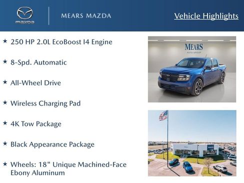 Used 2024 Ford Maverick Lariat w/ Black Appearance Package image 2