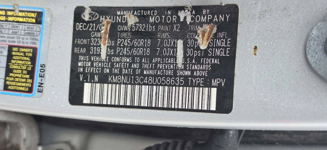 Used 2008 Hyundai Veracruz GLS FWD image 10