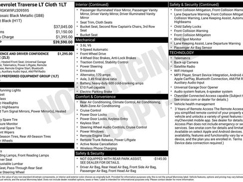 Used 2023 Chevrolet Traverse LT FWD image 36