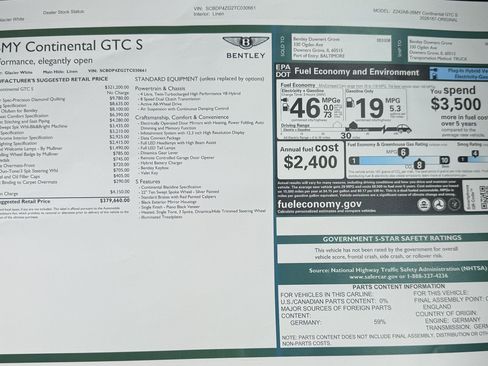 New 2026 Bentley Continental GT S AWD/4WD image 49